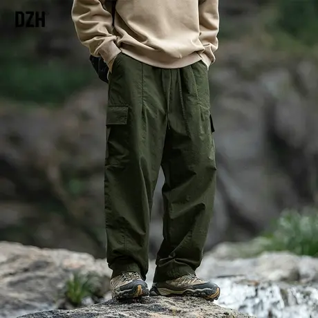 男士户外冲锋裤男工装裤子潮牌男裤春秋2024新款宽松阔腿休闲长裤商品大图