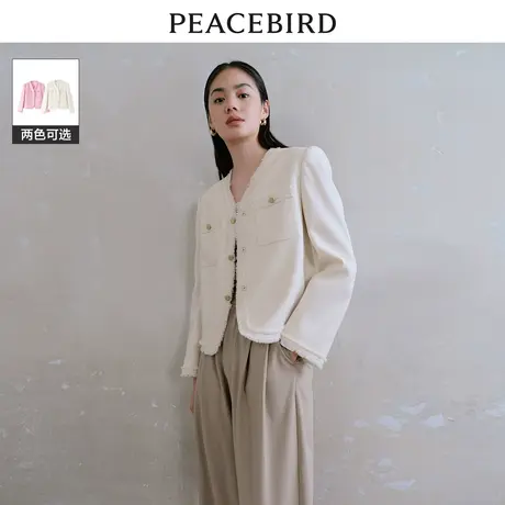 【昕怡粉丝专享】太平鸟流苏别致小香风外套女法式名媛风高级感图片