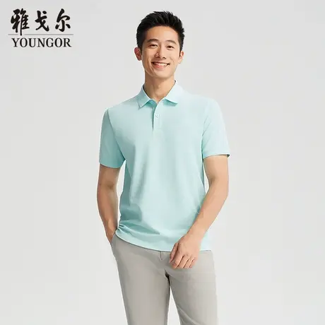 【商场同款】雅戈尔男士短袖T恤夏季新款官方商务休闲短袖POLO衫图片