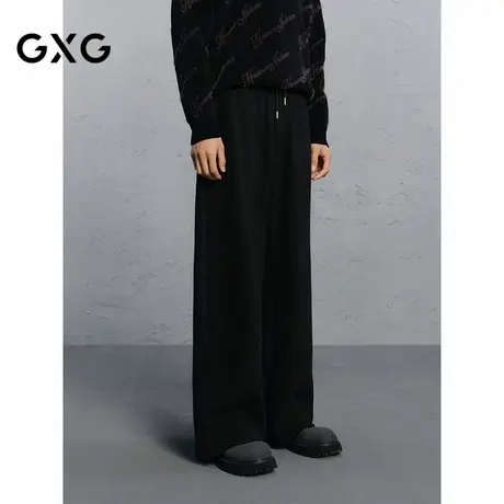 GXG男装 肌理休闲裤运动卫裤男士通勤 24年冬G24X024142商品大图