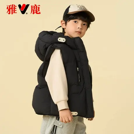雅鹿2025秋冬新款洋气加厚儿童羽绒马甲外穿女童男童宝宝大童背心图片