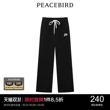 太平鸟女士时尚2022年冬季新款品质灯芯绒长裤图片