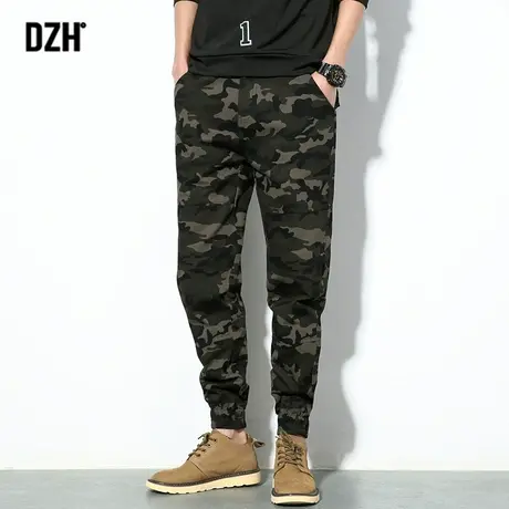【断码清仓捡漏】休闲裤弹力迷彩裤男工装裤潮牌束脚裤裤子男潮流商品大图