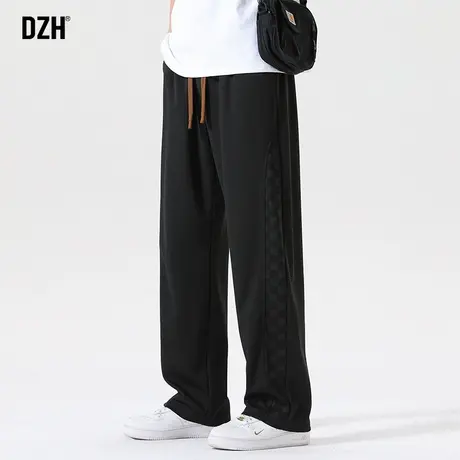 男士黑色运动卫裤男秋季潮牌垂感裤子男款直筒裤2023年新款宽松裤商品大图