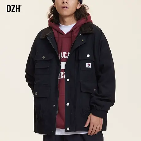 男士工装翻领夹克男春季2024年新款日系痞帅外套潮高级感衣服男款商品大图