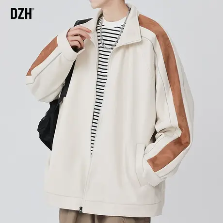 青少年日系翻领外套男潮流百搭休闲运动夹克秋季2023新款宽松上衣商品大图