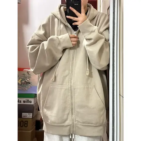 连帽开衫卫衣女早秋装薄款2023新款宽松显瘦休闲运动上衣外套潮商品大图