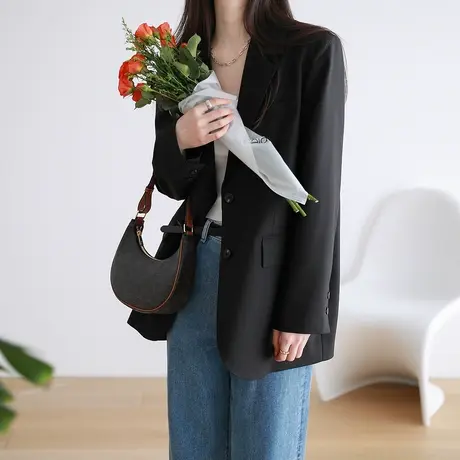 春季新款小西装外套女小个子高级感西服小众设计感通勤女装图片