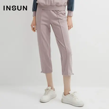 INSUN恩裳春季束脚哈伦裤显瘦九分卫裤商品大图
