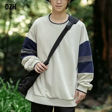 男士户外运动卫衣男春秋季2023新款美式潮牌宽松上衣内搭情侣外套商品大图