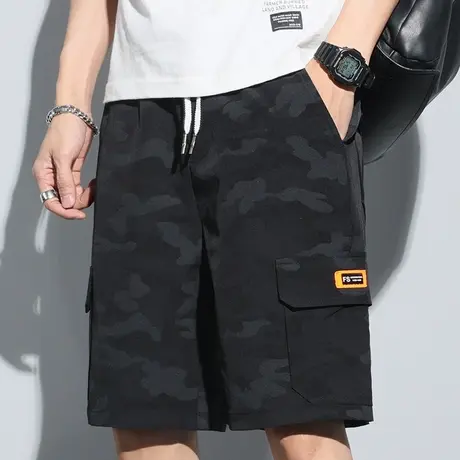迷彩工装运动休闲短裤男士潮牌春夏季薄款夏装ins爆款五分中裤子商品大图