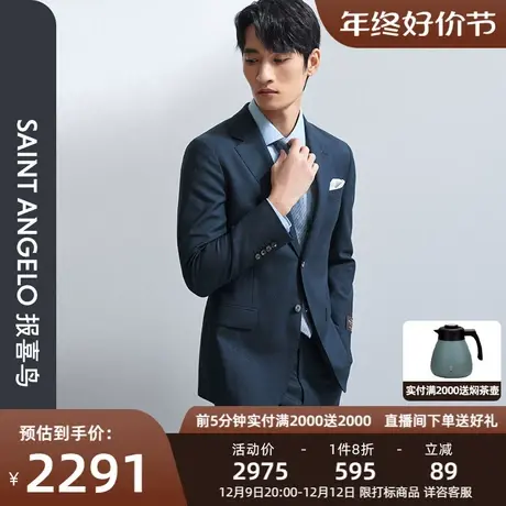 【VBC进口/商旅抗皱】报喜鸟2024春季新商务平驳领西服套装正装男图片