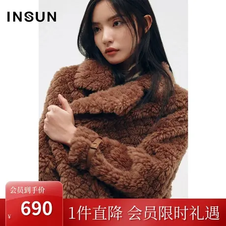 [自然环保]恩裳COVER2022冬季云朵绒感保暖轻盈100%羊毛外套商品大图