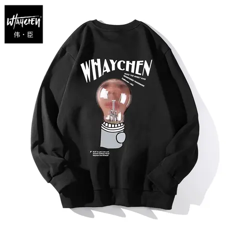 伟臣大码男装加肥加大男卫衣胖子春秋男士秋季运动休闲图案潮流商品大图