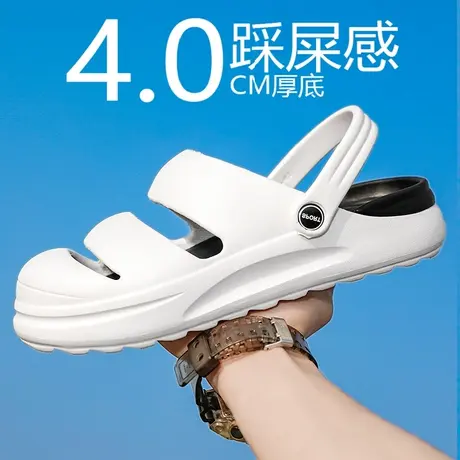 雨鞋男款夏季钓鱼鞋防滑透气胶鞋户外溯溪涉水鞋沙滩洞洞鞋防水鞋商品大图