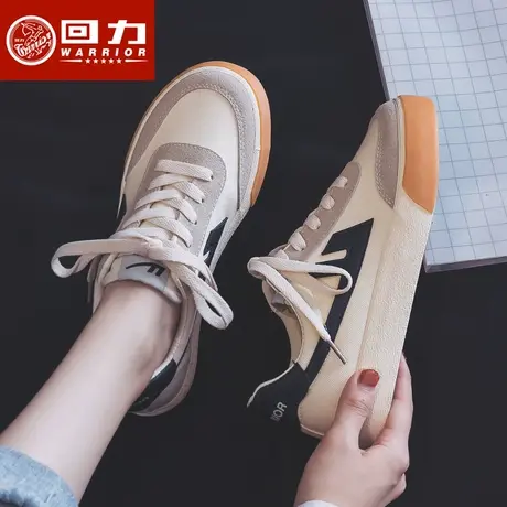 回力小脏橘帆布鞋女2024春新款学生百搭透气小白鞋薄款低帮板鞋子图片