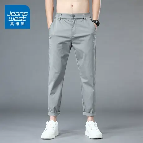 KZ真维斯上班工作休闲裤男士九分商务西裤通勤裤子直筒宽松春秋季商品大图