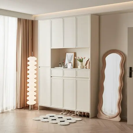 全友家居2025新款鞋柜家用门口大容量多层超大入户玄关柜商品大图