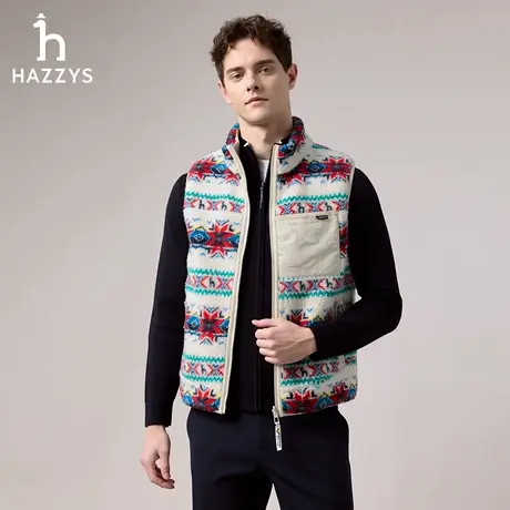 【商场同款】HAZZYS哈吉斯2025秋季新品男装夹克外套休闲潮流上衣图片