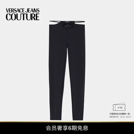 【新品】VERSACE JEANS COUTURE 女士V-Emblem紧身裤商品大图
