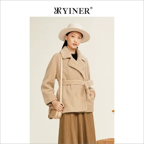 【泰迪服】YINER音儿女装2022冬季新款羊毛短外套商品大图