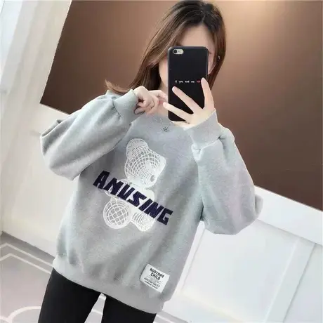 早秋设计感小众卫衣女春秋季韩版宽松薄款初秋百搭学生小个子上衣图片