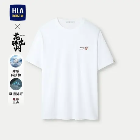 HLA/海澜之家龙腾九州IP系列短袖T恤24春夏新圆领吸湿排汗短袖男商品大图