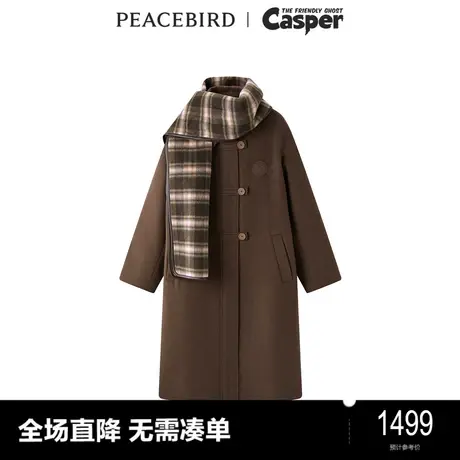 【商场同款】太平鸟女装CASPER联名新款基础大衣A3AAD4542图片