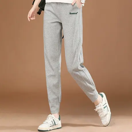 韩潮袭人松紧腰显瘦刺绣休闲运动裤女2023秋新款百搭哈伦卫裤图片