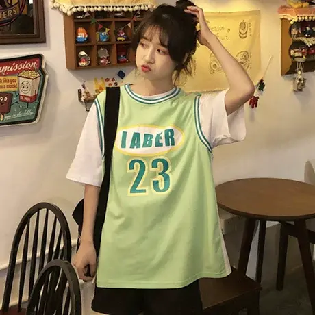 挂脖吊带坎肩运动背心无袖t恤女夏季薄款外穿篮球服宽松上衣ins潮图片