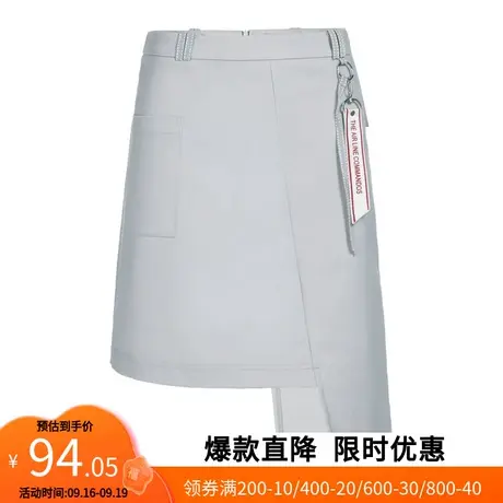 【艾格】夏季新款不规则半身裙口袋小众设计时尚气质挂坠短裙子潮图片
