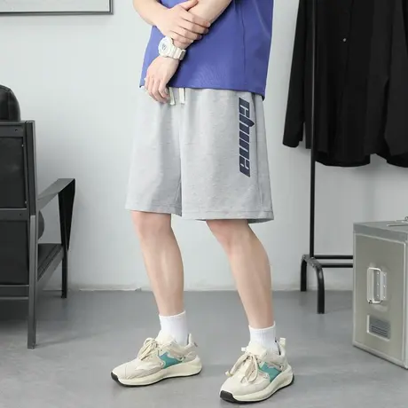 美式潮牌5五分裤子男宽松潮流ins加大码外穿运动休闲短裤薄夏季商品大图