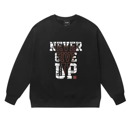 美式复古高街vibe做旧字母套头卫衣男秋冬款宽松oversize圆领上衣商品大图