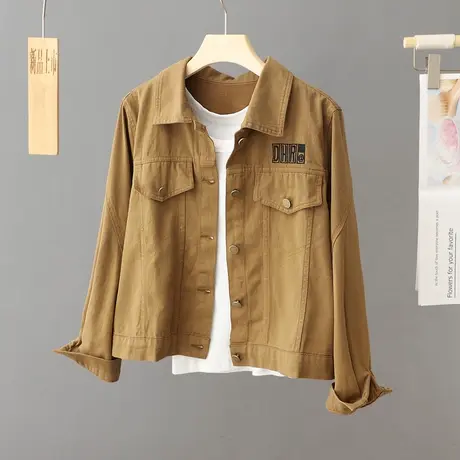 短款牛仔外套女士小个子2024秋季新款休闲设计感小众夹克流行上衣商品大图