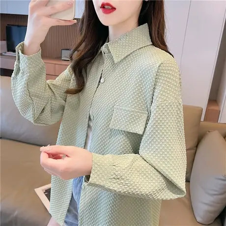 户外透气衬衫防晒衣女夏季韩版宽松大码冰丝薄款小个子防晒服外套商品大图