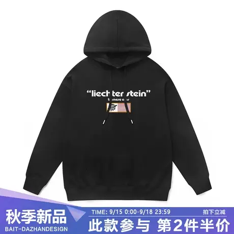 秋冬潮牌连帽卫衣男士女生情侣美式复古原创字母印花上衣帽衫外套商品大图