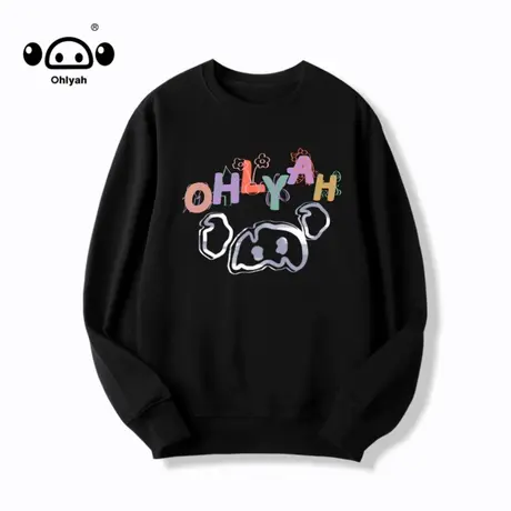 ins潮牌卫衣男女bf港风简约百搭圆领上衣秋装韩版宽松休闲外套潮商品大图