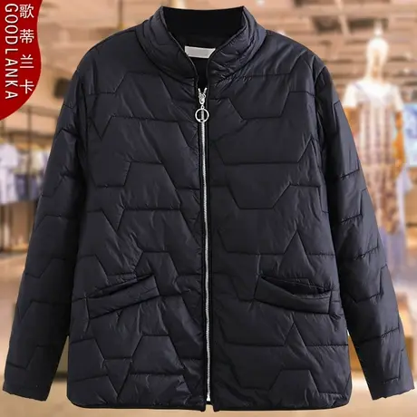 中年四五十岁妈妈装秋冬装立领棉衣洋气时尚加肥加大码女棉服外套商品大图