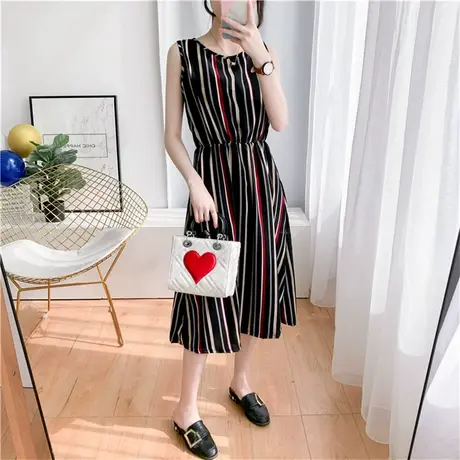 碎花吊带裙子海边度假露背连衣裙三亚旅游法式小众显瘦性感沙滩裙商品大图