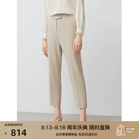 朗姿商务休闲女士西装裤春夏季新款职业通勤小脚裤子女商场同款商品大图
