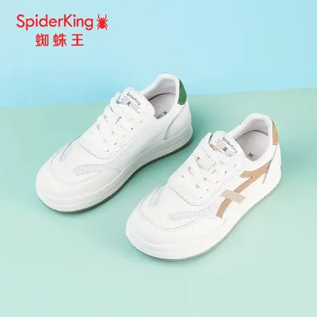 SPIDER KING/蜘蛛王德训鞋女真皮2024春商场新款运动网面透气潮流图片