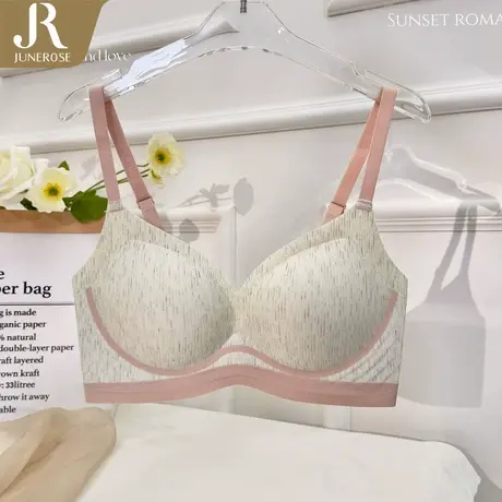 六月玫瑰小胸聚拢收副乳上托提拉内衣性感文胸文胸2024新款1204商品大图