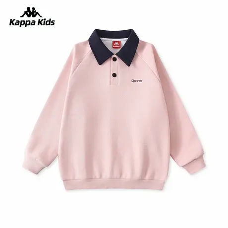 kappa背靠背女宝早秋穿搭卫衣2025新款POLO衫学院风上衣童长袖t恤图片