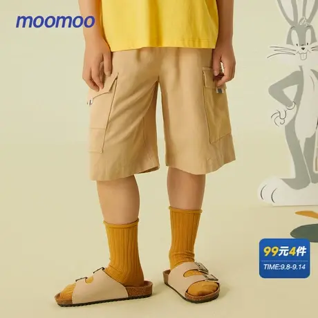 美特斯邦威美特斯邦威童装休闲短裤男童夏季运动多袋梭织短裤商品大图