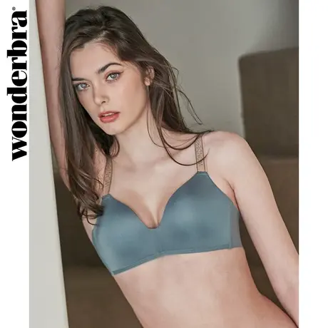 WONDERBRA光面无痕无钢圈内衣聚拢文胸后侧翼U型美背宽肩带胸罩商品大图