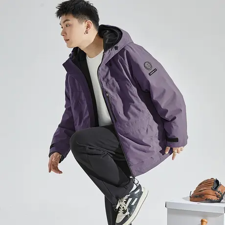 唐狮2023秋冬季新款工装棉衣男士机能风连帽加厚外套上衣服12.13图片