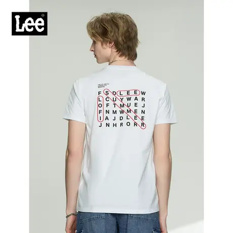 Lee商场同款21春夏新品标准版型印花男短袖T恤潮流L447664DRK14图片