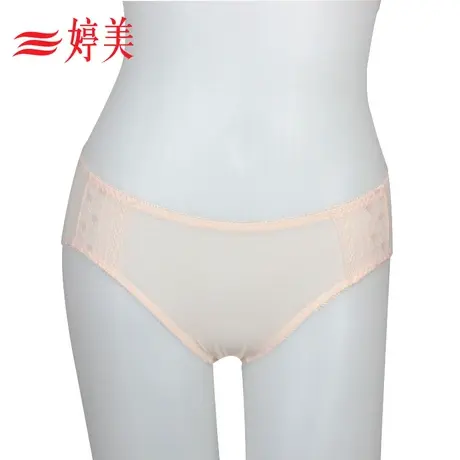 婷美内裤性感舒适透气魅惑透明三角时尚打底裤棉裆女士低腰小内裤商品大图