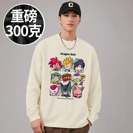 300斤重磅日系T恤2025新款白色纯棉打底衫长袖加肥加大码男装春季商品大图