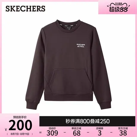 Skechers斯凯奇山野户外系列冬季女长袖圆领套头卫衣加绒保暖外套商品大图